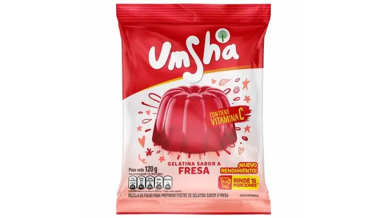 Gelatina fresa Umsha 120gr
