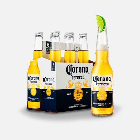 Cerveza corona Six pack 355ml