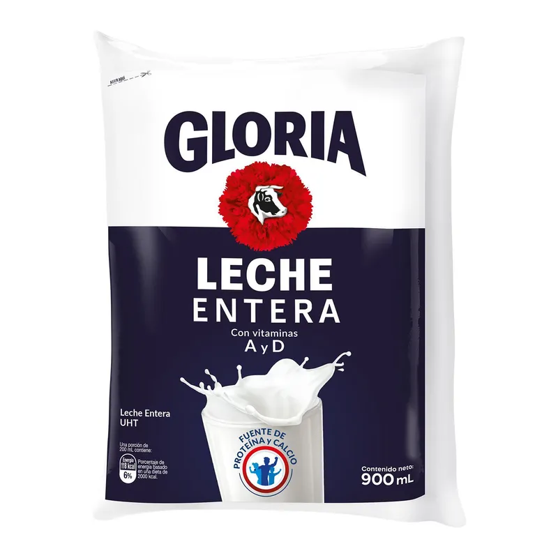 Leche Bolsa Gloria 900ml