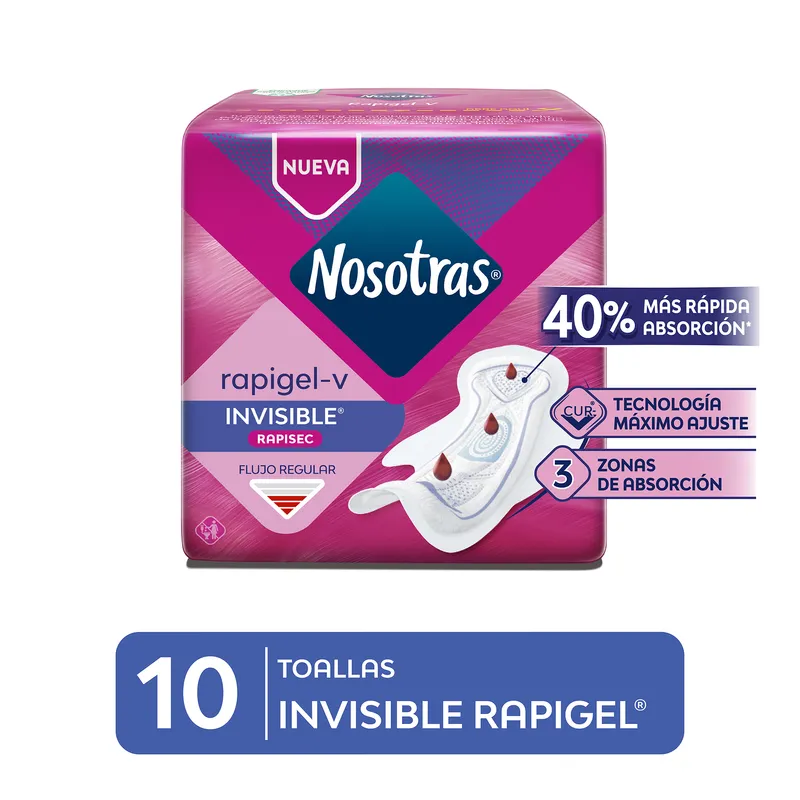 Nosotras RapiGel 10 Toallitas