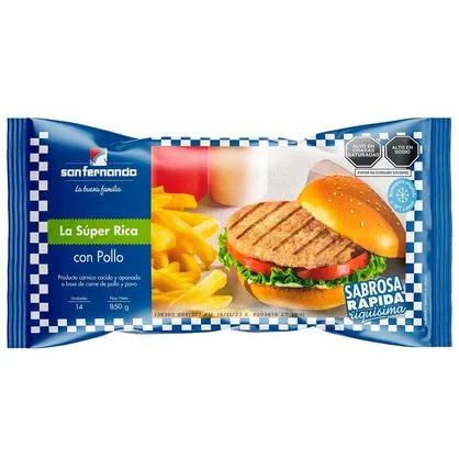 Hamburguesa Pollo SF 14 Und